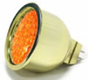 Lampe LED - 2.8W / 12V - blanc chaud - doré - 42 LEDs - MR16