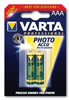 Pack de 2 Piles rechargeables NiMH Varta - R03 - 1.2V - AAA - 1000mAh