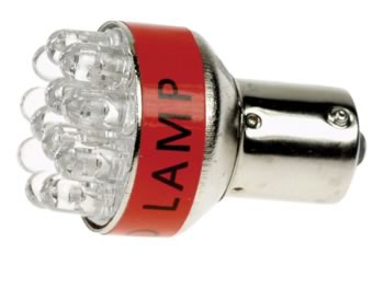 AMPOULE LED DE VOITURE 12V, 12 LEDS JAUNES (1pc/blister), cliquez pour agrandir 