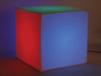 Cube Led - 5 Cotes De Couleur Differente, cliquez pour agrandir 