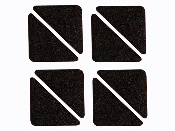 Perel - Bande Feutre - Triangulaire 60mm X 44mm - 8 Pcs, cliquez pour agrandir 