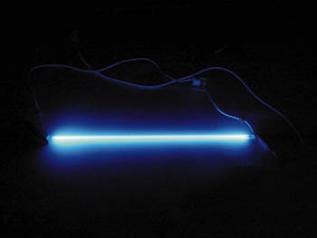 Tube Fluorescent A Cathode Froide, Ã˜4Mm Longueur : 30Cm, Bleu, cliquez pour agrandir 