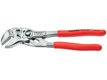 Pliers wrench, nickel-plated, 180mm, cliquez pour agrandir 