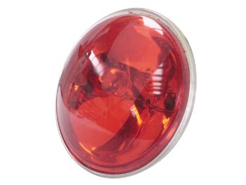 Ampoule Halogene 30W / 6.4V, Par36 - Rouge, cliquez pour agrandir 