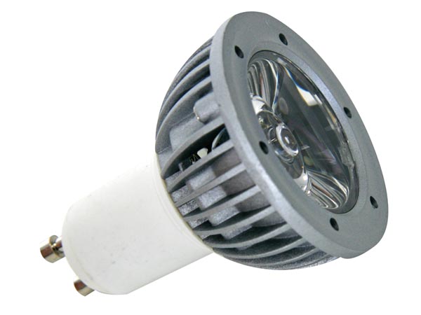 1w Led Lamp - Warm White (2700K) - 230V - Gu10, cliquez pour agrandir 