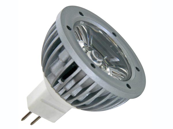 1w Led Lamp - Cold White (6400K) - 12Vac/dc - Mr16, cliquez pour agrandir 