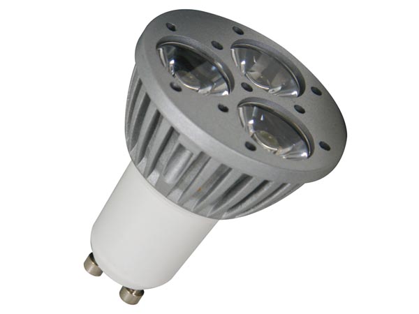 Lampe Led 3 X 1w - Blanc Froid - 230V - Gu10, cliquez pour agrandir 