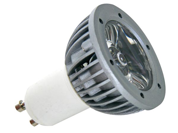 3w Led Lamp - Cold White (6400K) - 230V - Gu10, cliquez pour agrandir 