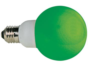 Ampoule LED verte - e27 - 230vca - 20 LED, cliquez pour agrandir 