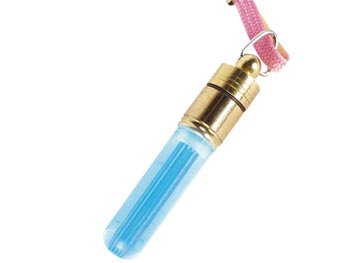 Lampe LED bleue miniature clignotante avec ficelle en boucle, cliquez pour agrandir 