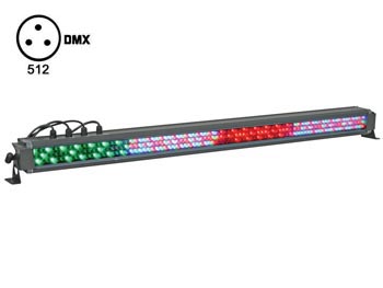 Effet LED wash pour usage  l\'extrieur - prprogramm et pilotage DMX - 252 LED de 10mm, cliquez pour agrandir 