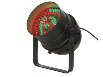 PROJECTEUR LED PAR56 - MODÈLE COURT - NOIR - DMX512 - LEDs 10mm, cliquez pour agrandir 