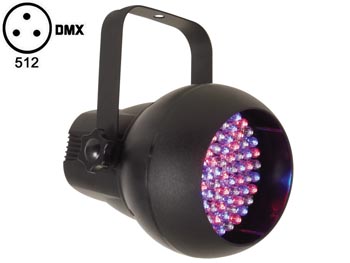 PROJECTEUR PAR A LEDs SUPERBRILLANTES - 90 LEDs - CONTROLE DMX, cliquez pour agrandir 