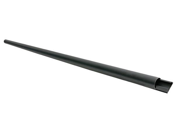 Goulotte Passe-câbles - Aluminium - 50mm X 1100mm - Noir, cliquez pour agrandir 