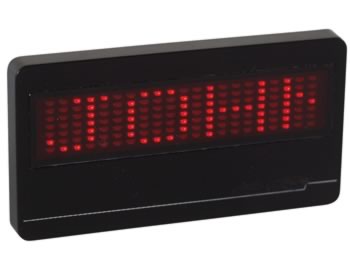 Badge LED Programmable 21 x 7 Dot Matrix, cliquez pour agrandir 