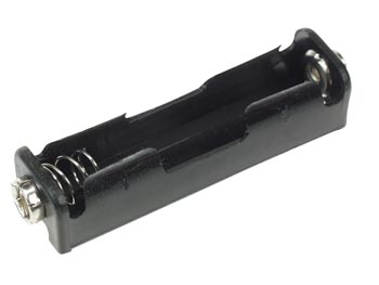 Battery Holder For 1 x AA-Cell (With Snap Terminal), cliquez pour agrandir 