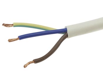  Câble d\'alimentation H05VV-F - 3 x 1.5mm², BLANC, 10m, cliquez pour agrandir 