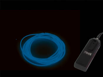 Cble lectroluminescent, 1.5m, 3Vcc, Bleu, cliquez pour agrandir 