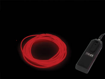 Cble lectroluminescent, 1.5m, 3Vcc, Rouge, cliquez pour agrandir 