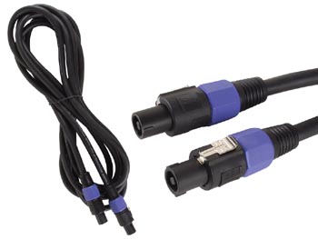 Cable Haut-Parleur Professionnel, Connecteur Haut-Parleur 4P Male Vers Male (5m), cliquez pour agrandir 