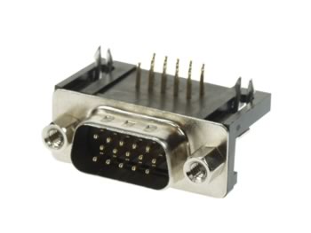Connecteur SUB-D 15 Broches - Haute Densite - pour Montage Sur Circuit Imprime, cliquez pour agrandir 