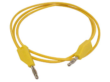 Cordon de Mesure Moul avec Fiches Banane 4mm, Jaune, 1m, cliquez pour agrandir 