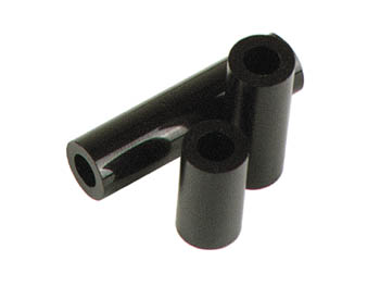Entretoise en Polystyrene Noir 5mm M4, cliquez pour agrandir 