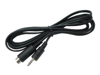 Fiche Mini-DIN Male 8 Broches / Jack 3.5mm Male Stereo / 2m, cliquez pour agrandir 