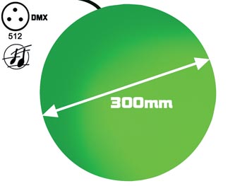 Globe Lumineux  LED - 30cm - DMX, cliquez pour agrandir 