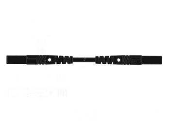 Hirschmann - Cordon de Mesure Isole 100 cm et   4mm - Noir (MLB/Gg-Sh 100/1), cliquez pour agrandir 