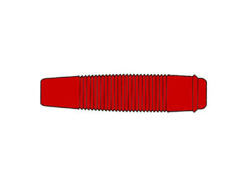 Hirshmann - Connecteur Isole pour Broche 4mm - Rouge (kun30), cliquez pour agrandir 