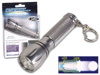 Lampe de poche  LED avec lentille, cliquez pour agrandir 