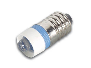 Lampe LED avec Douille E10 5mm 12V Bleu, cliquez pour agrandir 