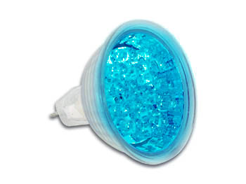 Lampe LED Bleue MR16 12V, cliquez pour agrandir 