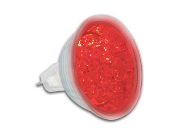 Lampe LED MR16 Rouge 12V, cliquez pour agrandir 