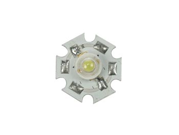 LED Haute Puissance - 1W - Blanc Pur - 40 lumen, cliquez pour agrandir 