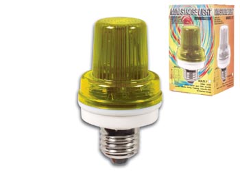 Mini Lampe Flash Jaune Clair, 3.5W, Douille E27, cliquez pour agrandir 