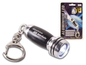 Porte-cles avec torche miniature  LED, cliquez pour agrandir 