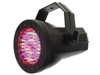 Projecteur LED PAR36 - ABS - 76 x LEDs 5mm, cliquez pour agrandir 