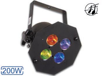 Projecteur par 38 200W avec 4 x Mr16 Lumieres Spot Couleurs Dichroiques, cliquez pour agrandir 
