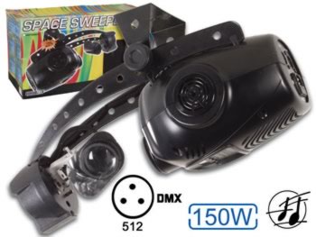 Scanner Dmx  3 Canaux 150W/15V (Space Sweeper 150), cliquez pour agrandir 