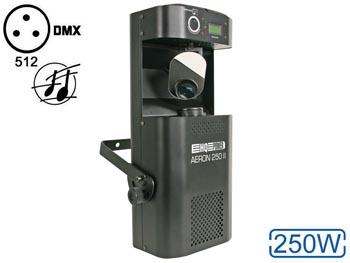 Scanner MSD - 8 Canaux - Aeron 250 II - DMX - 250W, cliquez pour agrandir 