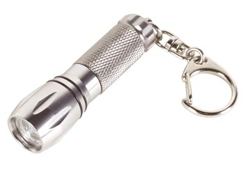 Torche miniature  LED avec lentille - porte-clefs, cliquez pour agrandir 