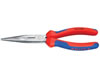 Snipe nose side cutting pliers, polished, 200mm