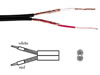 Cable Cote a Cote Blinde 2 X 0.25mm - Noir,  100m