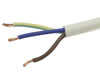  Câble d'alimentation H05VV-F - 3 x 1.5mm², BLANC, 10m