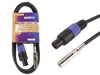 Cable Haut-Parleur Professionnel, Connecteur Haut-Parleur 4P Vers Jack Mono Femelle 6.3mm (1.5m)