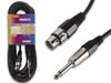 Cable Professionnel XLR, XLR Femelle Vers Jack Mono 6.3mm (10m)