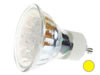 Lampe LED GU10 Jaune - 240V - 15 LEDs